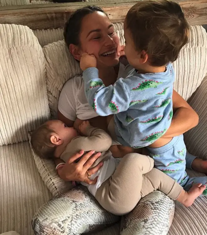 Sam Faiers and children