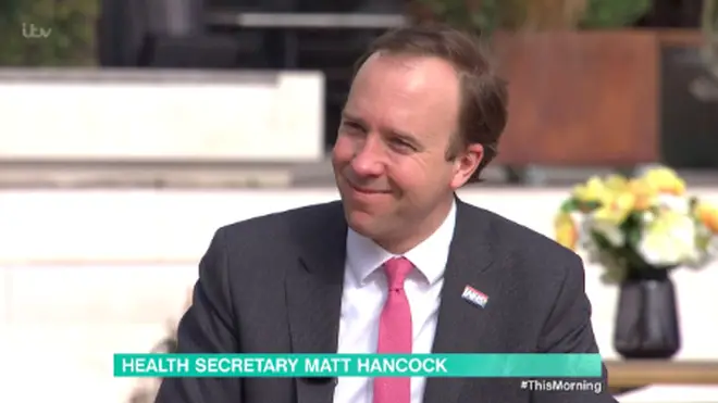 The Health Secretary appeared on the ITV show with Holly Willoughby and Phillip Schofield