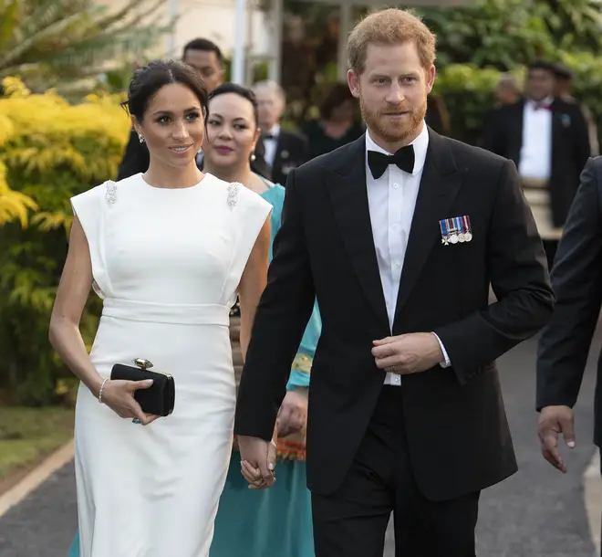 Meghan Markle and Prince Harry during their royal tour