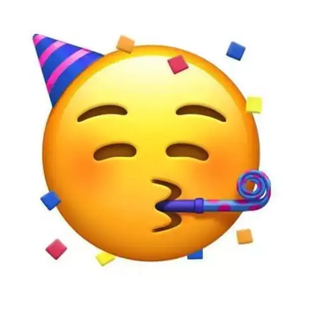 This party emoji is super cute!