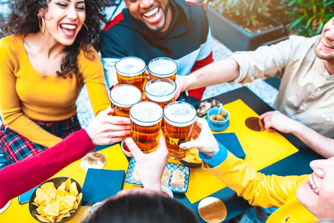 Pub beer gardens will reopen on April 12 (stock image)