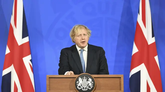 Boris Johnson announced Covid vaccines could be used later this year