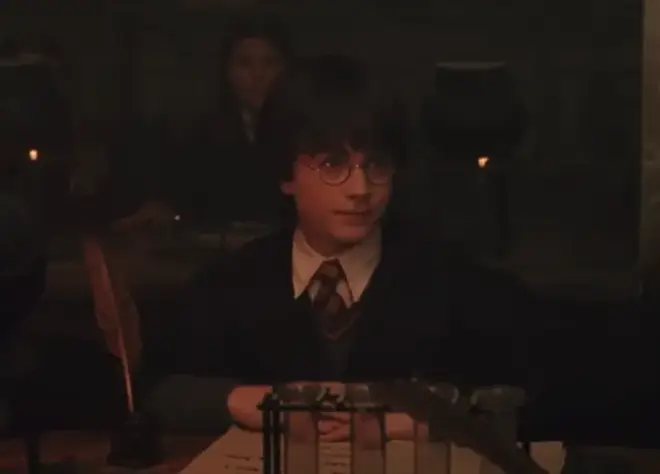 Harry Potter is seemingly picked on by Snape in his first Potions lesson