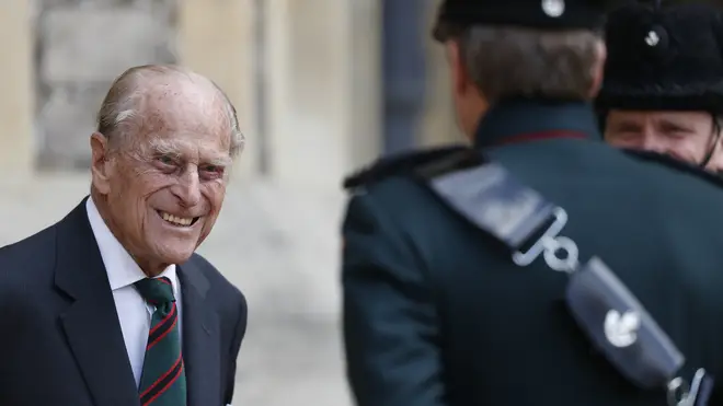 Prince Philip attends a ceremony for the transfer of the Colonel-in-Chief of the Rifles from the Duke to the Duchess of Cornwall.