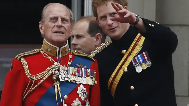 Prince Harry called his grandfather 'legend of banter'