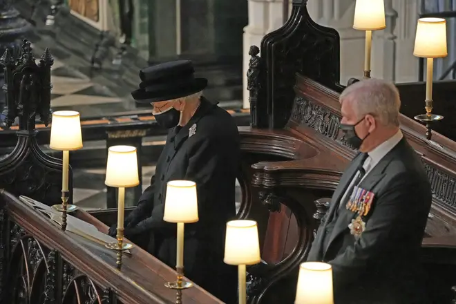 The Queen wears the Richmond Brooch for Prince Philip's funeral