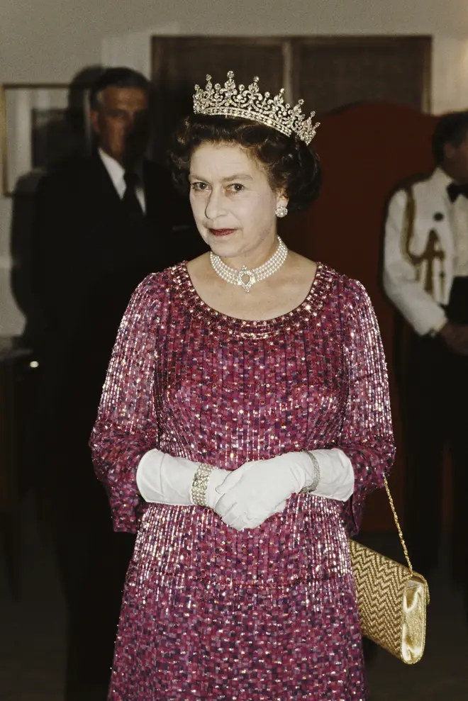 The Queen wore the pearl necklace in 1983