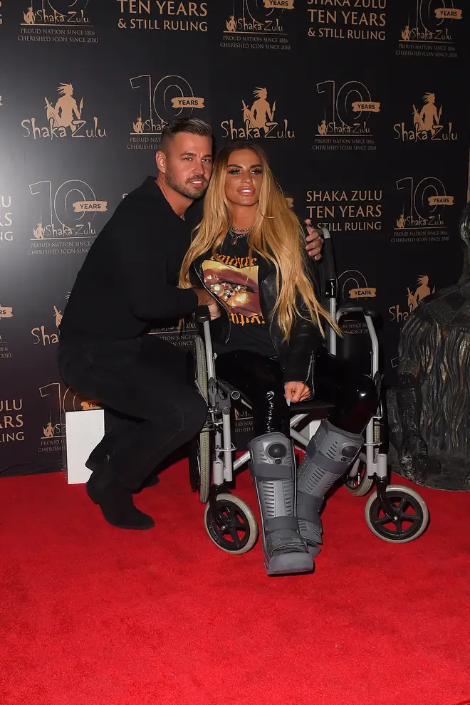 Katie Price and her boyfriend Carl Woods have been together for ten months