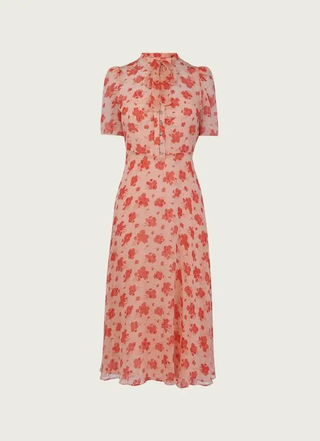 Holly Willoughby's rose print dress is from LK Bennett