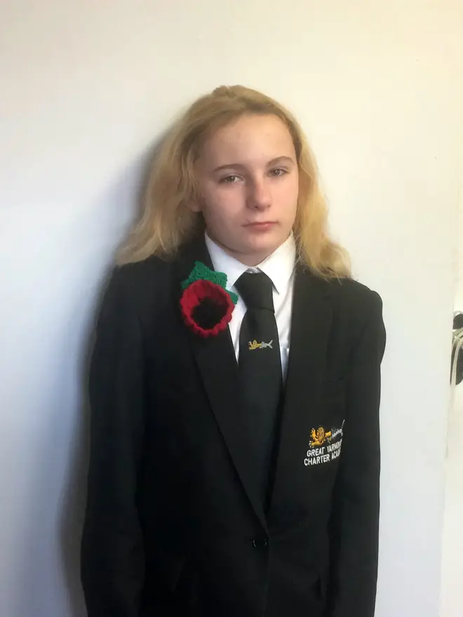 The school claimed the poppy wasn't appropriate due to its size
