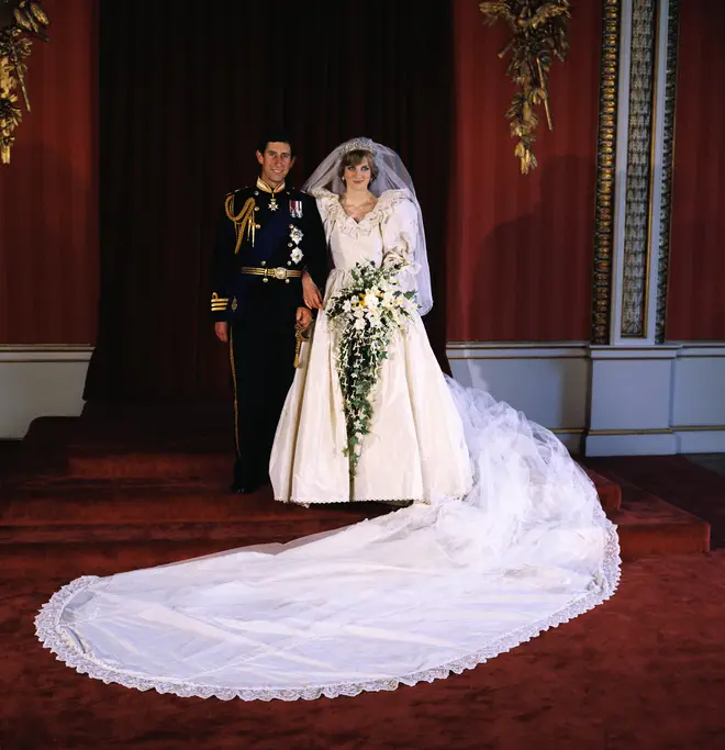 Princess Diana's wedding gown was designed by David and Elizabeth Emanuel