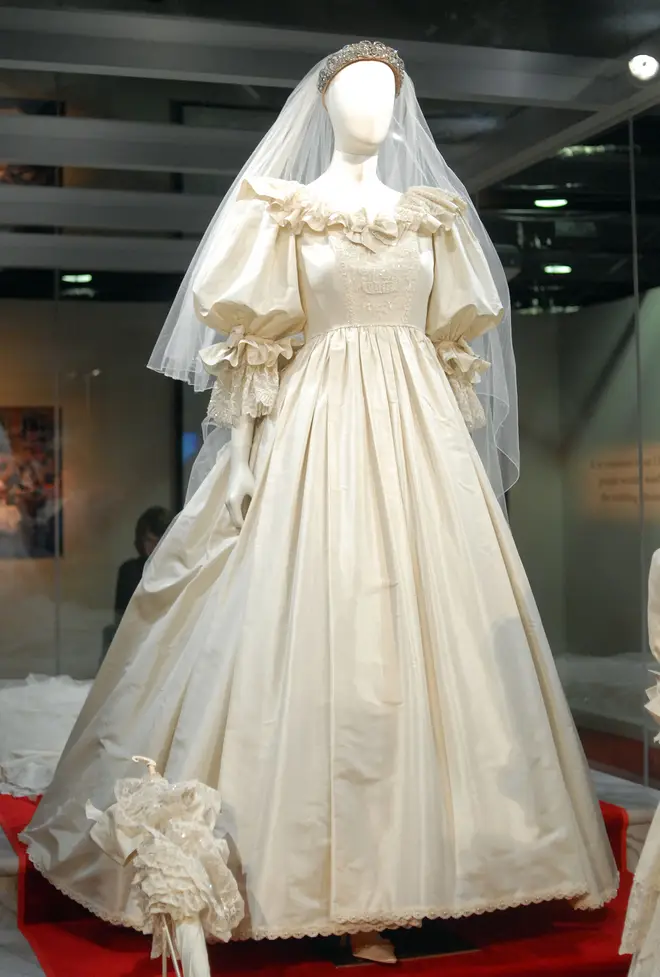 The wedding dress has not been on display since 1995