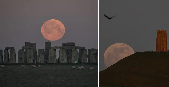 The Pink Supermoon lit up the sky last night