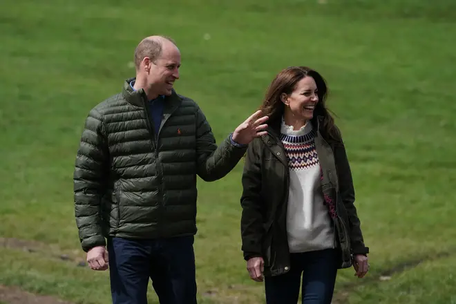 The Duke and Duchess of Cambridge visited a family-run farm in County Durham