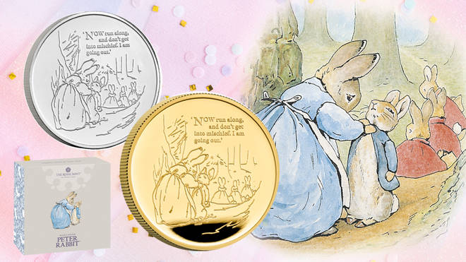 Royal Mint have released their new Peter Rabbit £5 coins