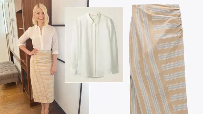 Holly Willoughby is wearing a dress from the highstreet