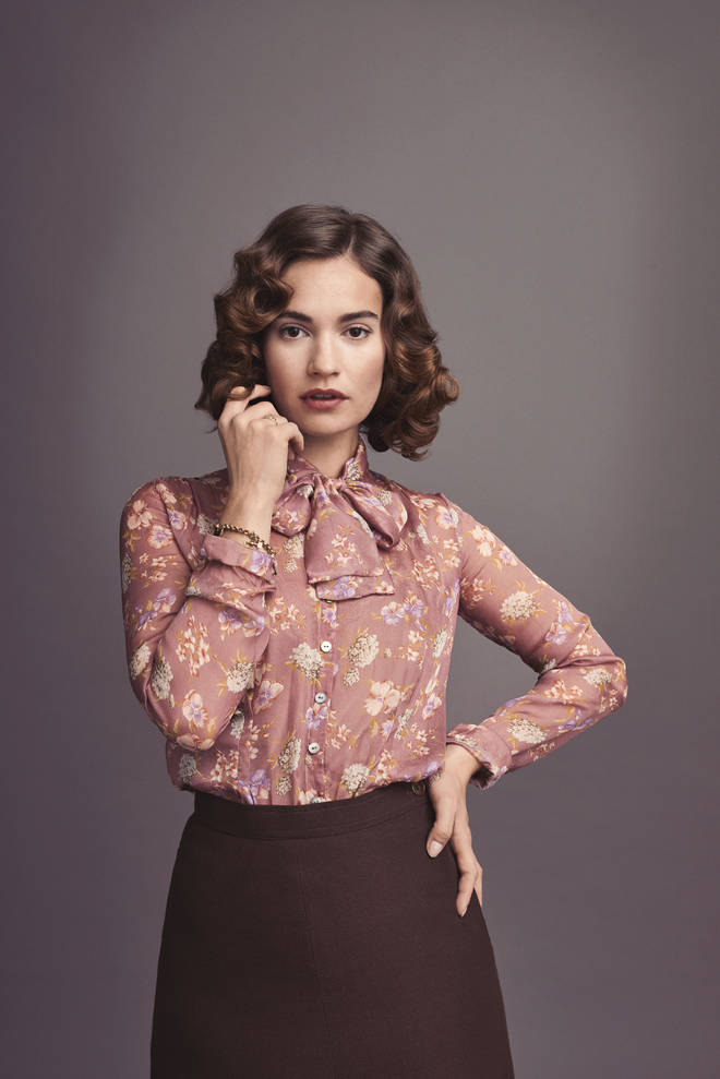 Lily James as Linda Radlett in The Pursuit of Love