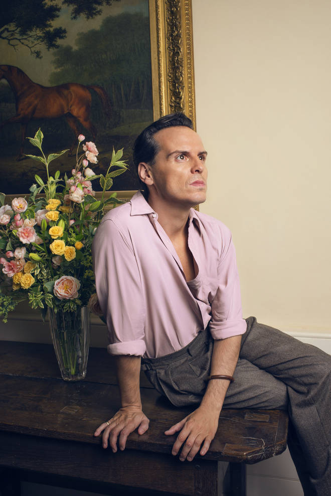 Andrew Scott as Lord Merlin in The Pursuit of Love