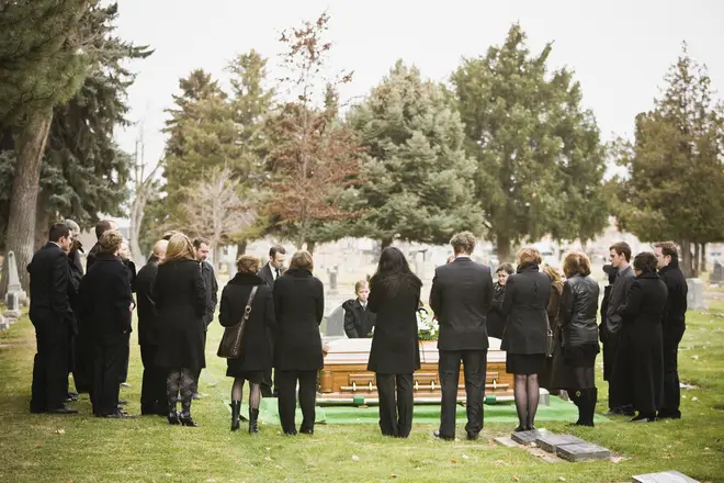 Currently, only 30 people are allowed to attend funerals in England (stock image)