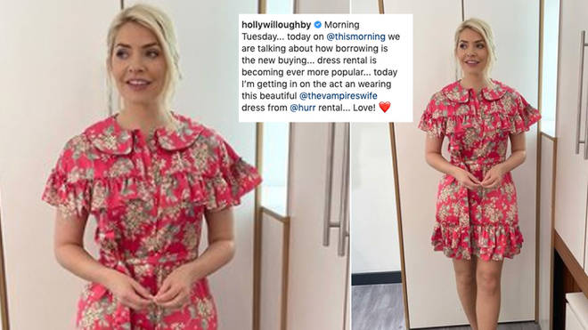 Holly Willoughby's dress is rented from Hurr