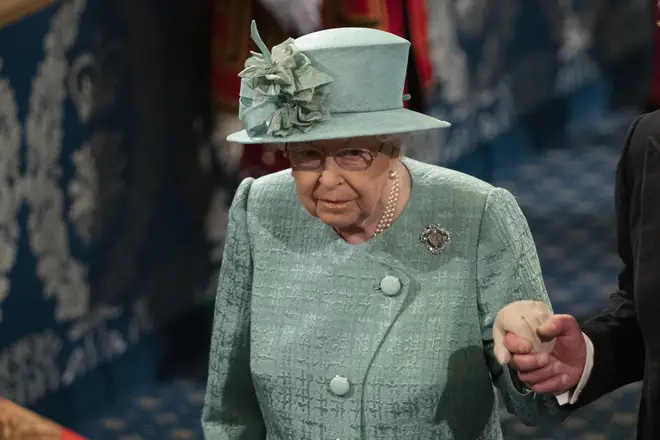 The Queen is making a speech in Parliament today