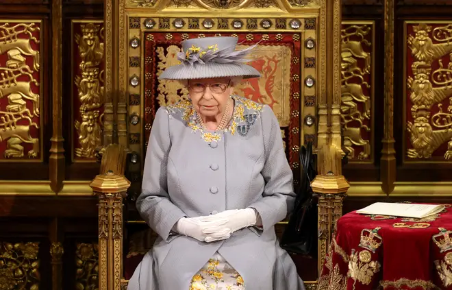 The Queen spoke in the House of Lords during the State Opening of Parliament