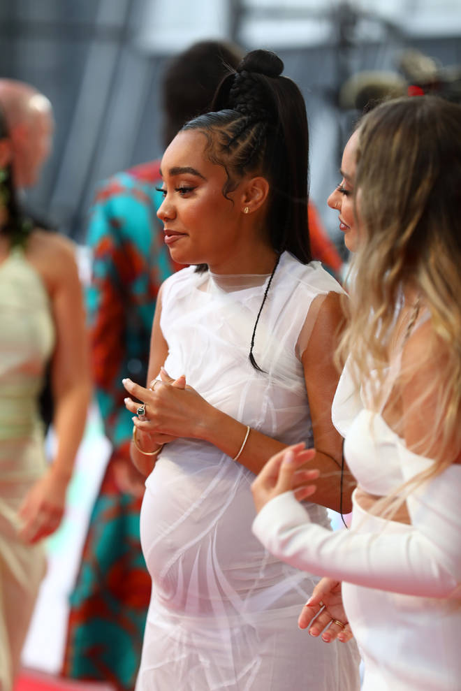Leigh-Anne looked incredible in a sheer white dress