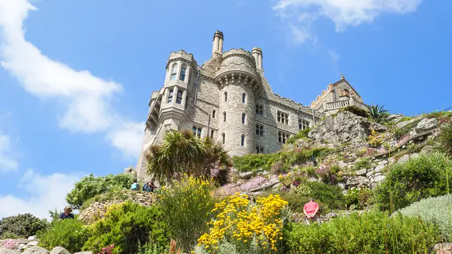 St Michael's Mount is just off the coast of Cornwall