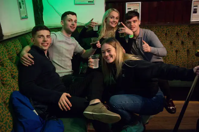 Friends gather in the Oak Inn in Coventry