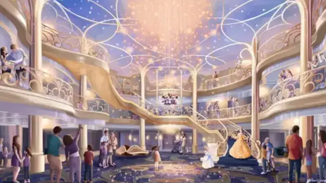 The new sneak-peek look comes just weeks after Disney released a concept image of what the Grand Hall would look like