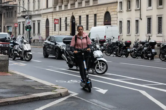 E-scooters can reach up to 15.5mph and, like bikes, do not require any license or training to use them