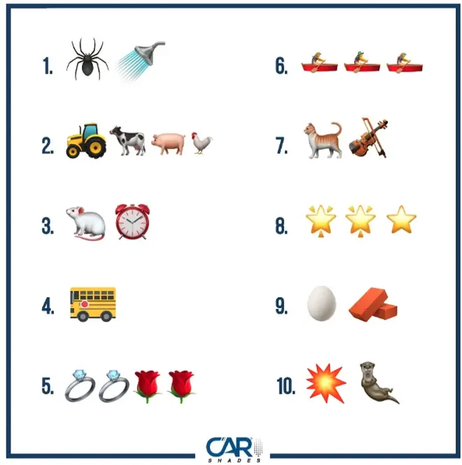 Can you identify the kids' nursery rhymes?