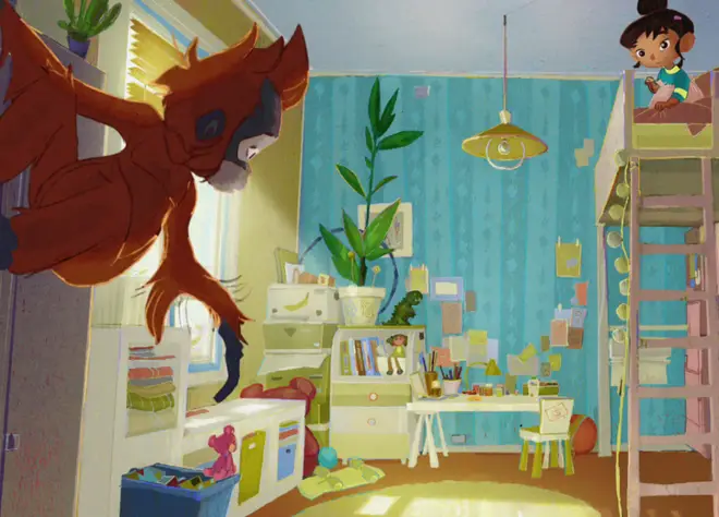 In the Iceland ad a little girl discovers an Orangutan in her bedroom