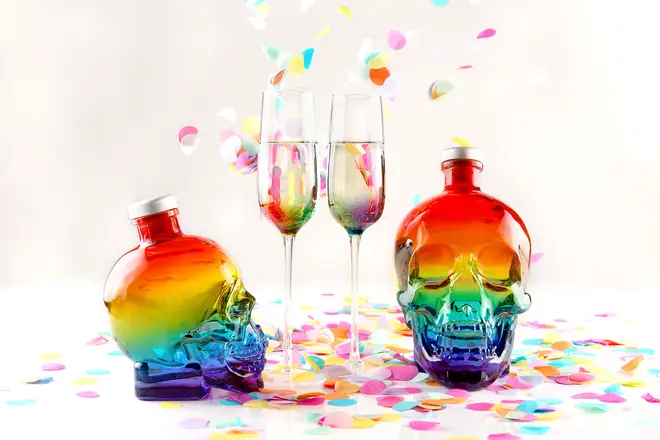 Crystal Head have released two sizes of a very special Pride inspired bottles