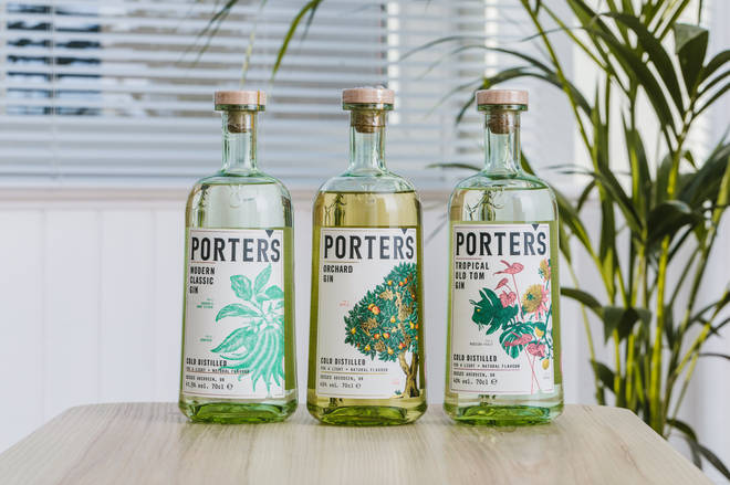 Porter's is a cold distilled gin from Aberdeen