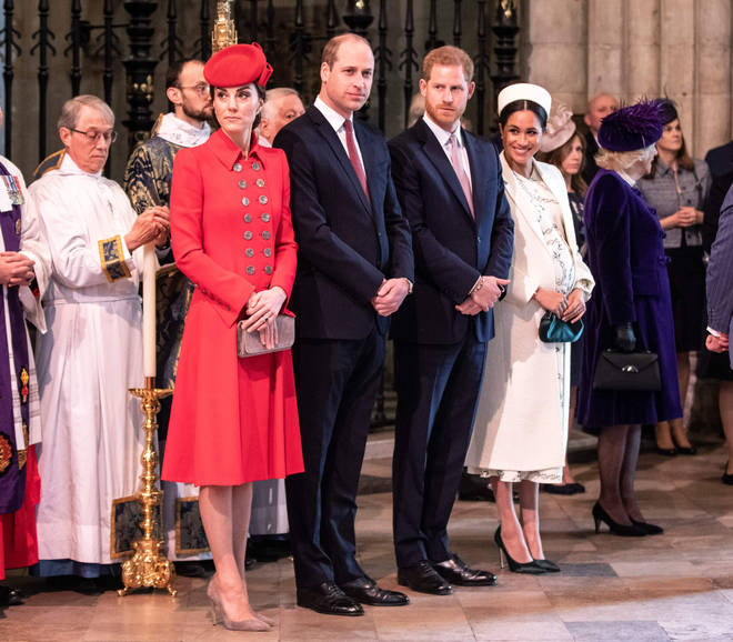 Kate Middleton, Prince William, Prince Harry and Meghan Markle