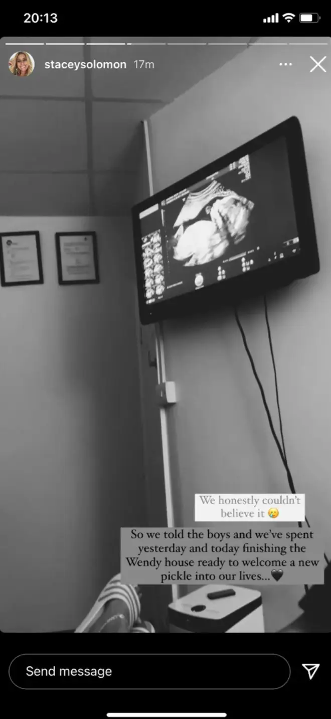 Stacey shared a photo of the ultrasound
