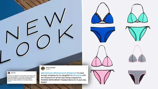 These bikinis, aimed at 9-15 year-old girls, have been hit with backlash over the 'padding' in the cups