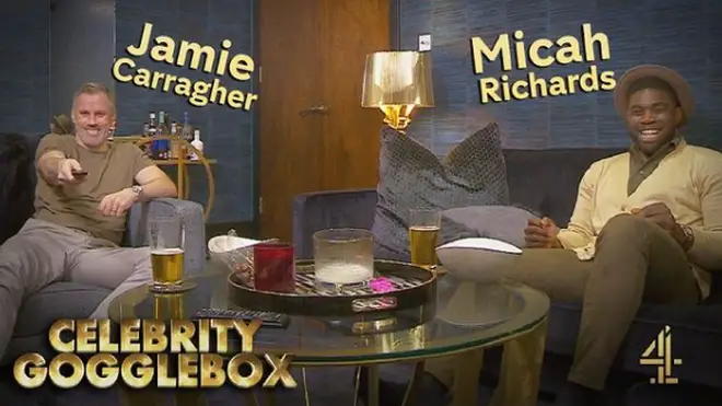 Jamie Carragher and Micah Richards are on Celebrity Gogglebox