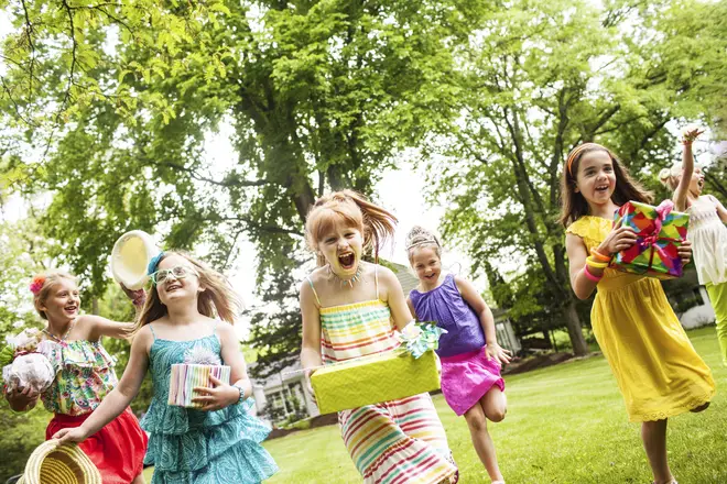 The dad threw a garden party for his seven-year-old daughter (stock image)