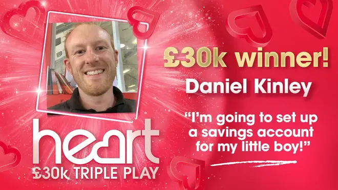Daniel Kinley will be putting some of his winnings to one side for his son