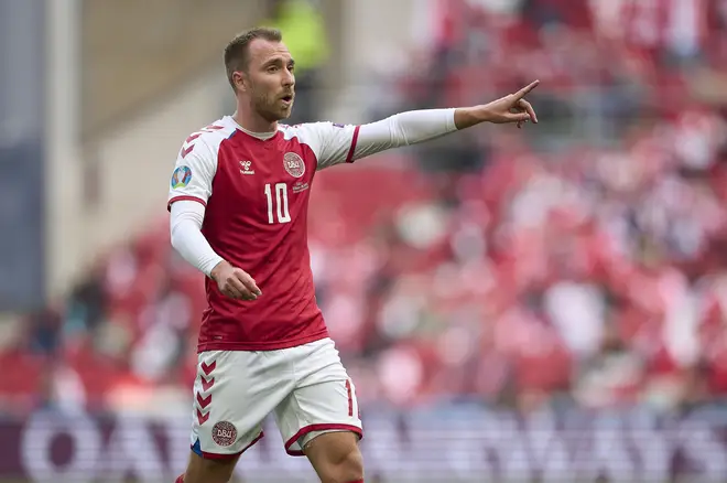 Christian Eriksen suffered a cardiac arrest during Denmark's first game of the Euros 2020