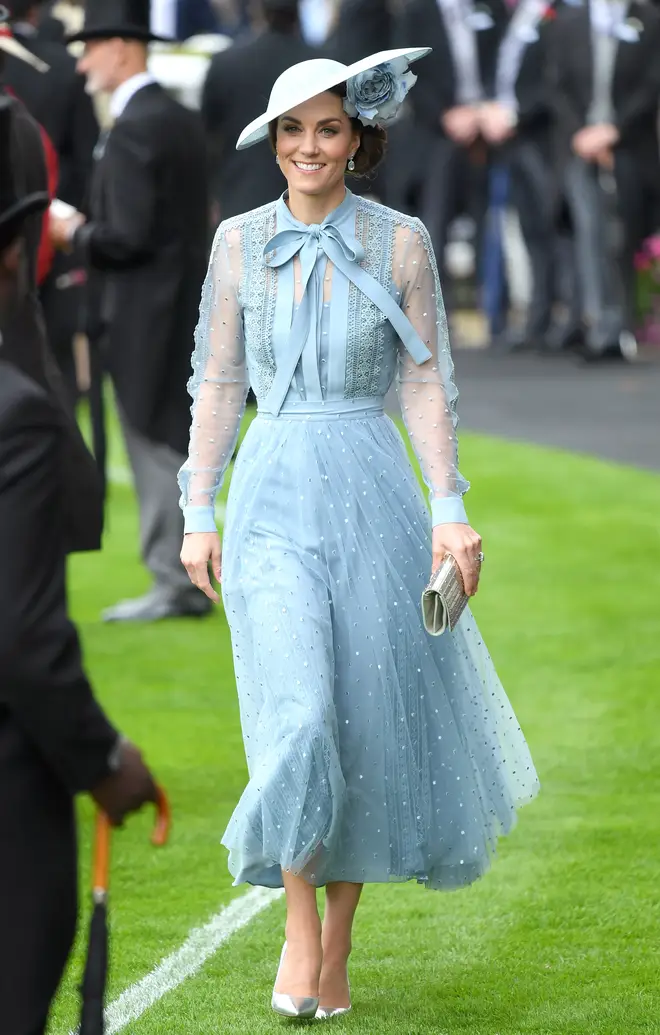Kate Middleton dressed in head-to-toe Ellie Saab for Royal Ascot in 2019