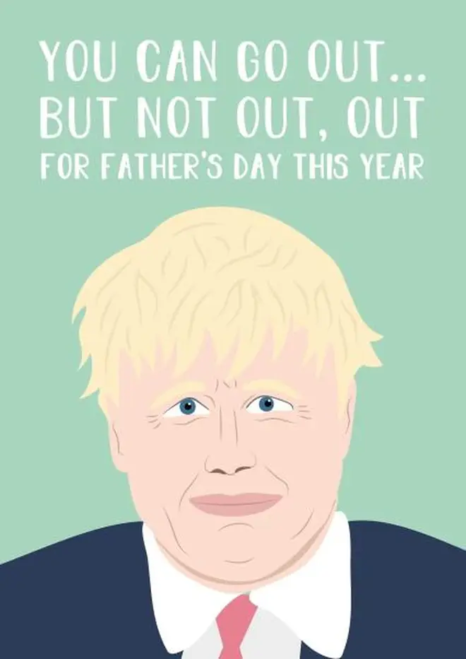 Boris Johnson-themed Father's Day cards