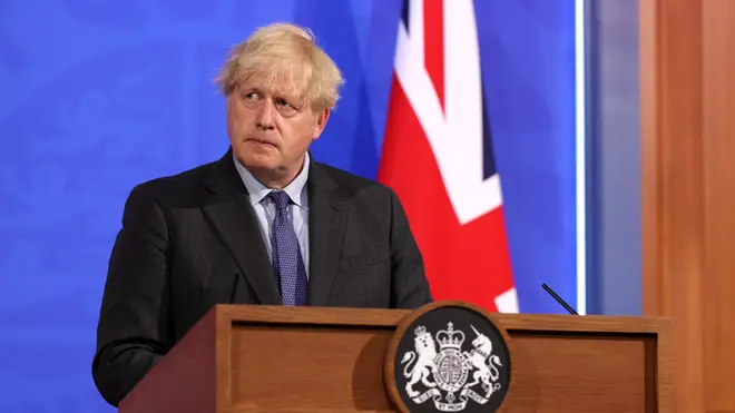 Boris Johnson held a press conference on Monday