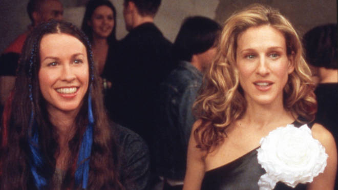 Alanis Morisette shared a smooch with Carrie in SATC