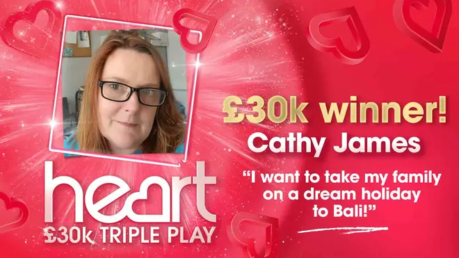 Cathy won £30,000 after she heard Olly Murs play three times