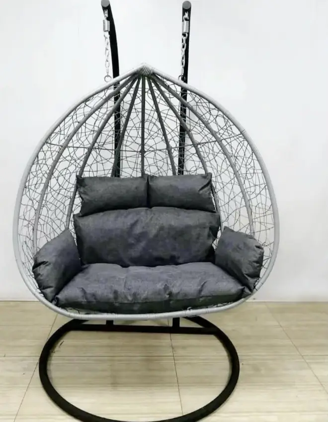 The double egg chair is a serious piece of kit