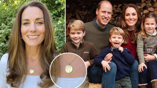 Kate Middleton wore a special necklace with her children's initials on it