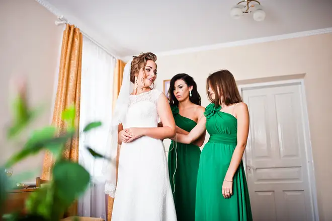The bride asked her sister to be maid of honour at her wedding (stock image)